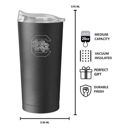 Logo Brands South Carolina Gamecocks 20 oz. Etch Powder Coat Tumbler - Primary Image