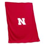 Logo Brands Nebraska Cornhuskers Sweatshirt Blanket - Thumbnail 1 of 2