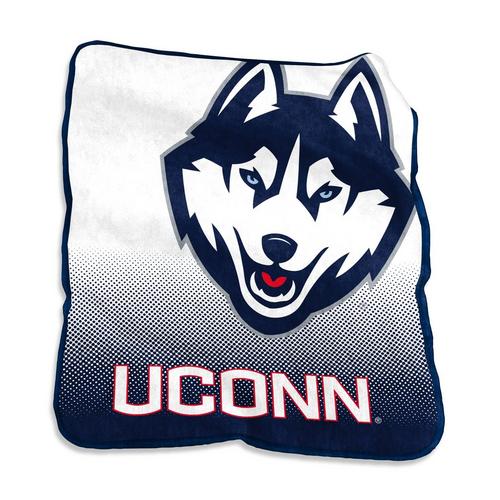 Logo Brands UConn Huskies Raschel Throw - Primary Image