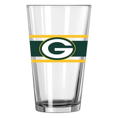 Logo Brands Green Bay Packers 16oz. Stripe Pint Glass - Primary Image