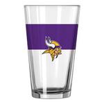 Logo Brands Minnesota Vikings 16oz. Stripe Pint Glass - Thumbnail 1 of 3
