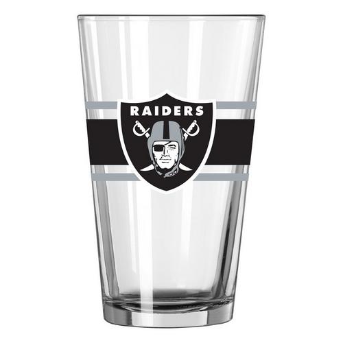Logo Brands Las Vegas Raiders 16oz. Stripe Pint Glass - Primary Image