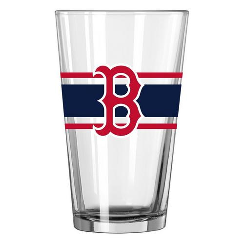 Logo Brands Boston Red Sox 16oz. Stripe Pint Glass - Primary Image