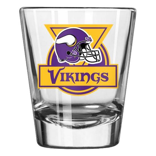 Logo Brands Minnesota Vikings Retro Gameday Shot Glass - Primary Image