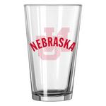 Logo Brands Nebraska Cornhuskers Retro Gameday Pint Glass - Thumbnail 1 of 2