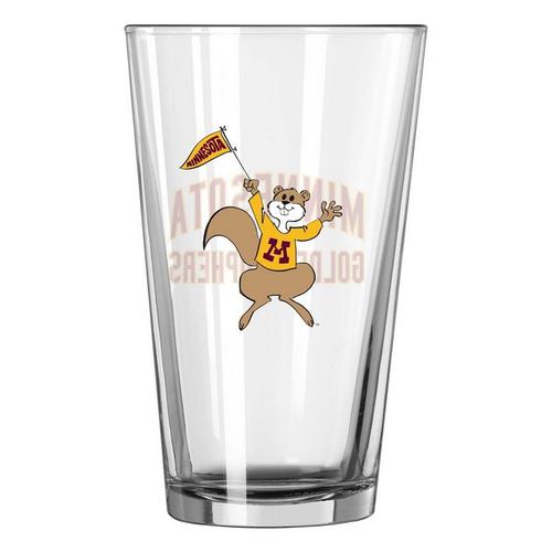 Logo Brands Minnesota Golden Gophers Retro Gameday Pint Glass - Primary Image