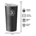 Logo Brands Florida State Seminoles 20 oz. Etch Powder Coat Tumbler - Thumbnail 2 of 4