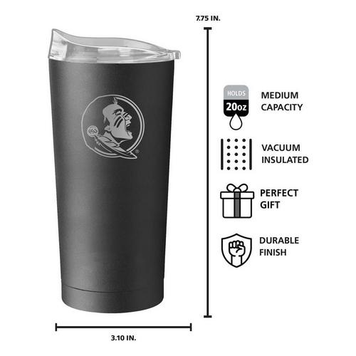 Logo Brands Florida State Seminoles 20 oz. Etch Powder Coat Tumbler - Primary Image