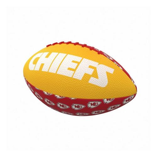 Logo Brands Kansas City Chiefs Mini-Size Rubber Football - Primary Image