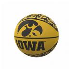 Logo Brands Iowa Hawkeyes Mini-Size Rubber Basketball - Thumbnail 1 of 2