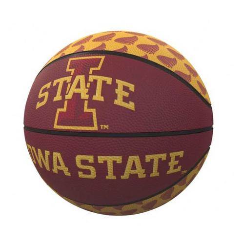 Logo Brands Iowa State Cyclones Logo Mini-Size Rubber Basketball - Primary Image