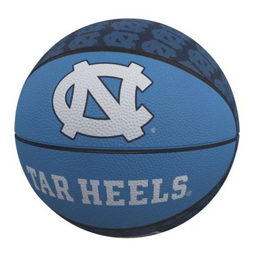 Logo Brands North Carolina Tarheels Logo Mini-Size Rubber Basketball - Primary Image
