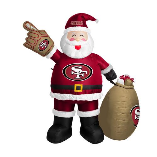 Logo Brands San Francisco 49ers Inflatable Santa - Primary Image