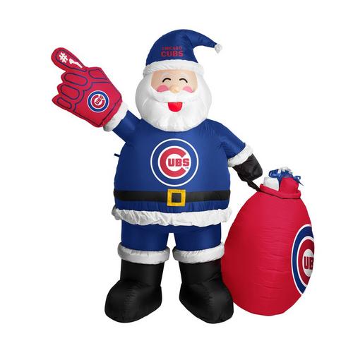 Logo Brands Chicago Cubs Inflatable Santa - Primary Image