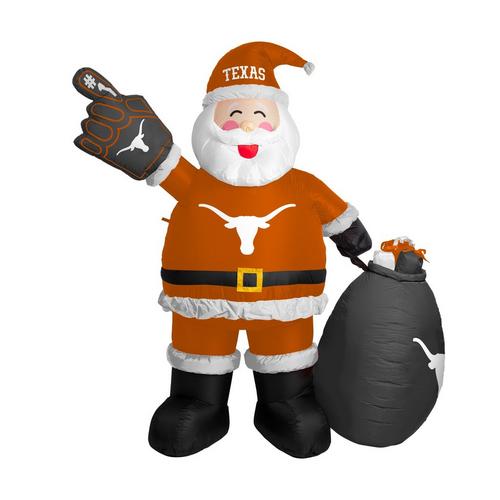 Logo Brands Texas Longhorns Inflatable Santa - Primary Image