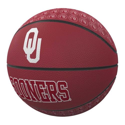 Logo Brands Oklahoma Sooners Mini-Size Rubber Basketball - Primary Image