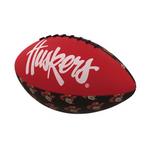 Logo Brands Nebraska Cornhuskers Mini-Size Rubber Football - Thumbnail 1 of 2