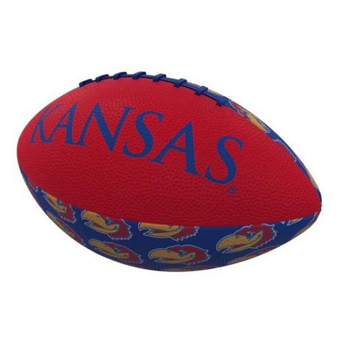 Logo Brands Kansas Jayhawks Mini-Size Rubber Football - Primary Image