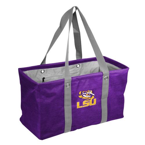 Logo Brands LSU Tigers Crosshatch Picnic Caddy - Primary Image