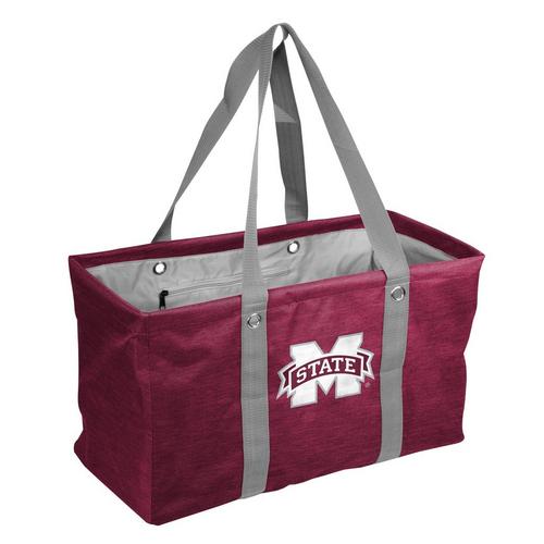 Logo Brands Mississippi State Bulldogs Crosshatch Picnic Caddy - Primary Image