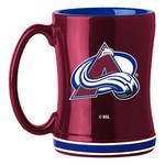 Logo Brands Colorado Avalanche 14oz. Relief Mug - Thumbnail 1 of 2