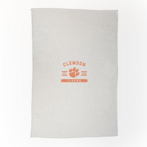 Logo Brands Clemson Tigers Sublimated Sweatshirt Blanket - Primary Image