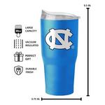 Logo Brands North Carolina Tar Heels 30 oz. Flipside Powder Coat Tumbler - Thumbnail 2 of 2