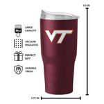Logo Brands Virginia Tech Hokies 30 oz. Flipside Powder Coat Tumbler - Thumbnail 2 of 2