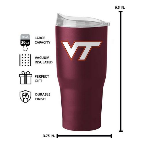 Logo Brands Virginia Tech Hokies 30 oz. Flipside Powder Coat Tumbler - Primary Image