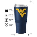 Logo Brands West Virginia Mountaineers 30 oz. Flipside Powder Coat Tumbler - Thumbnail 2 of 2