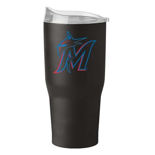 Logo Brands Miami Marlins 30 oz. Flipside Powder Coat Tumbler - Primary Image