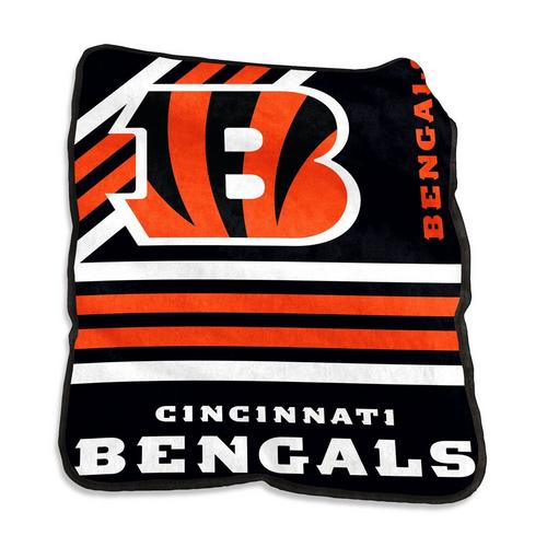 Logo Brands Cincinnati Bengals 50x60 Raschel Throw - Primary Image