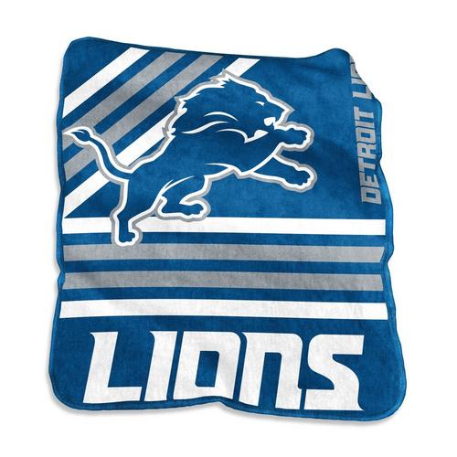 Logo Brands Detroit Lions 50x60 Raschel Throw - Primary Image