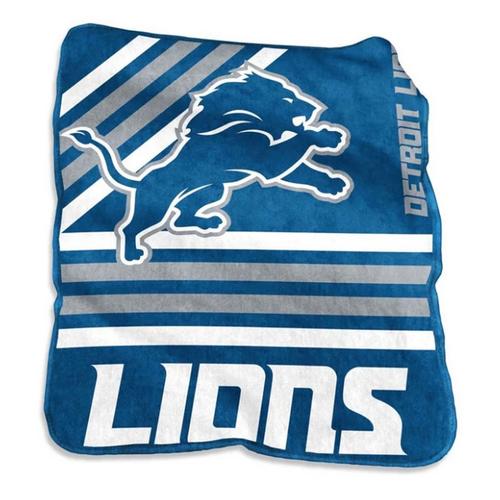 Logo Brands Detroit Lions 50x60 Raschel Throw - Primary Image
