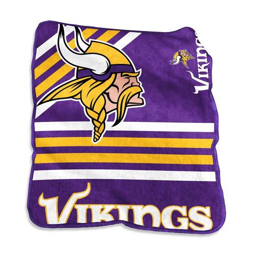 Logo Brands Minnesota Vikings 50x60 Raschel Throw - Primary Image