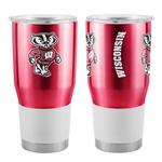 Logo Brands Wisconsin Badgers 30oz. Stainless Steel Tumbler - Thumbnail 1 of 2