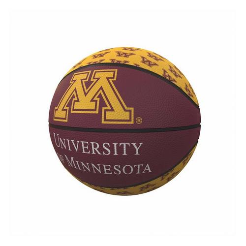 Logo Brands Minnesota Golden Gophers Mini Repeating Basketball - Primary Image