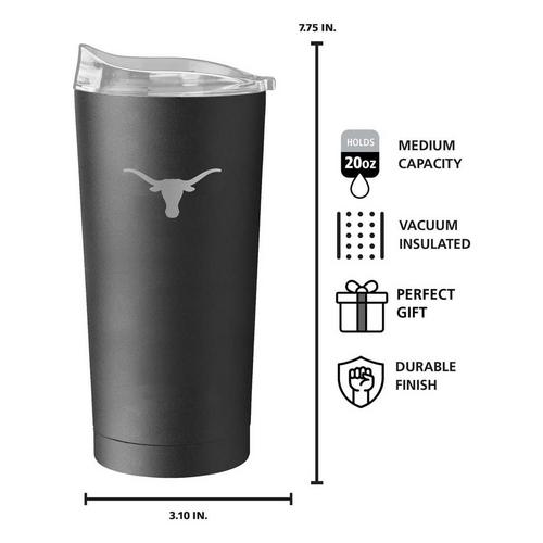 Logo Brands Texas Longhorns 20 oz. Etch Powder Coat Tumbler - Primary Image