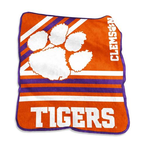 Logo Brands Clemson Tigers 50x60 Raschel Throw - Primary Image