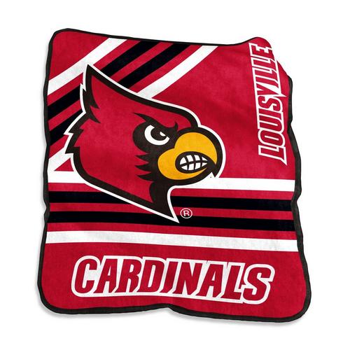 Logo Brands Louisville Cardinals 50x60 Raschel Throw - Primary Image