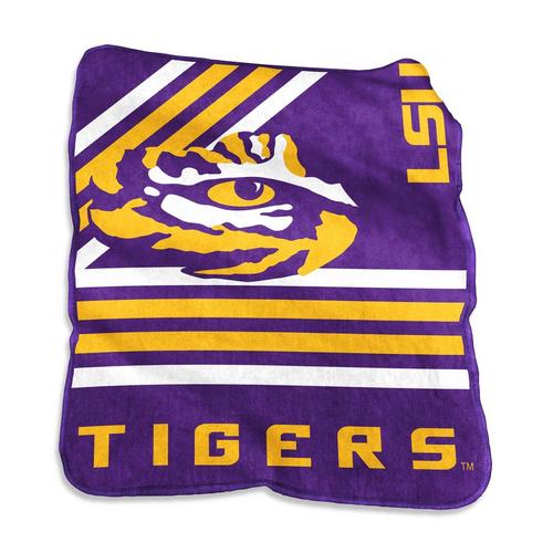 Logo Brands LSU Tigers 50x60 Raschel Throw - Primary Image