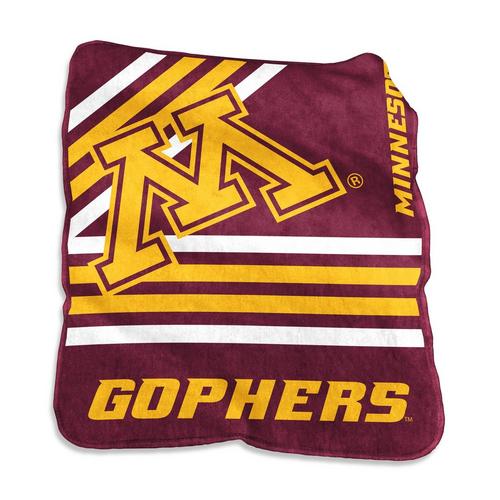 Logo Brands Minnesota Golden Gophers 50x60 Raschel Throw - Primary Image