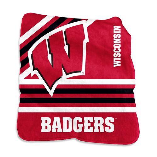 Logo Brands Wisconsin Badgers 50x60 Raschel Throw - Primary Image