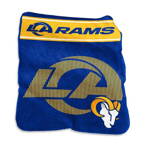 Logo Brands Los Angeles Rams 60x80 Raschel Throw - Primary Image