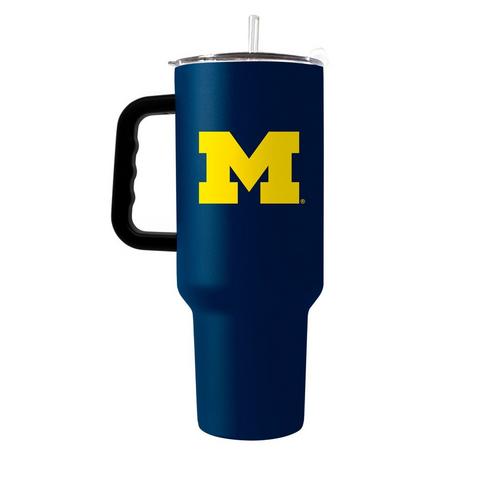 Logo Brands Michigan Wolverines 40oz. Flipside Powder Coat Travel Tumbler - Primary Image