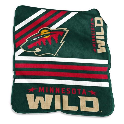 Logo Brands Minnesota Wild 50x60 Raschel Throw - Primary Image