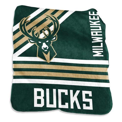 Logo Brands Milwaukee Bucks 50x60 Raschel Throw - Primary Image