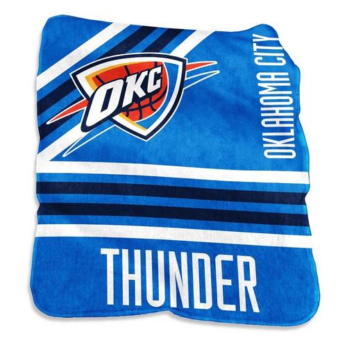 Logo Brands Oklahoma City Thunder 50x60 Raschel Throw - Primary Image