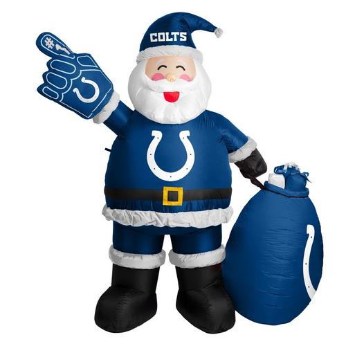 Logo Brands Indianapolis Colts Inflatable Santa - Primary Image