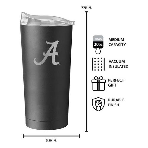 Logo Brands Alabama Crimson Tide 20 oz. Etch Powder Coat Tumbler - Primary Image